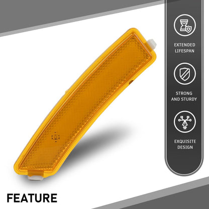 G-PLUS Front Left Bumper Reflector Side Marker Light Lamp, Compatible with Lincoln MKZ 2013-2016, Driver Side, DP5Z13A565F, FO1084100C