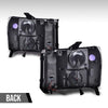 G-PLUS LED Dual convex Projector Headlights,Fit 2007-2013 GMC Sierra 1500/Fit GMC Sierra 2500HD 3500HD 2007-2014 Headlamps Assembly,Left&Right Clear Lens Chrome Housing Clear Reflector