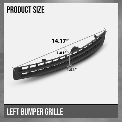 G-PLUS Front Left Bumper Grille Compatible with Volvo XC90 V8 2007-2011 / V8 Sport 2007-2008 Fit 3.2 R-Design 2012-2014 / Sport 2008 / Volvo XC90 2007-2014 30678953, VO1038107 Black