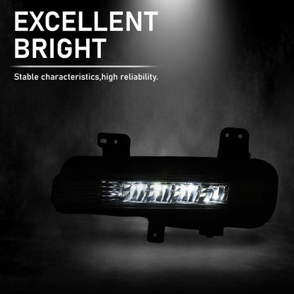 G-PLUS LED Front Left Fog Light Lamp Assembly, Compatible with Ford Explorer 2020-2024 (Except Timberline Model), Driver Side, LB5Z15201A, LB5Z15201B