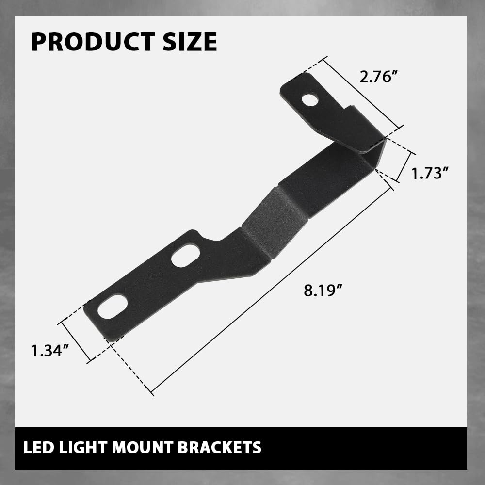 G-PLUS Upper Hood Ditch Cube LED Light Mount Brackets Compatible with Toyota Tacoma 2005-2015