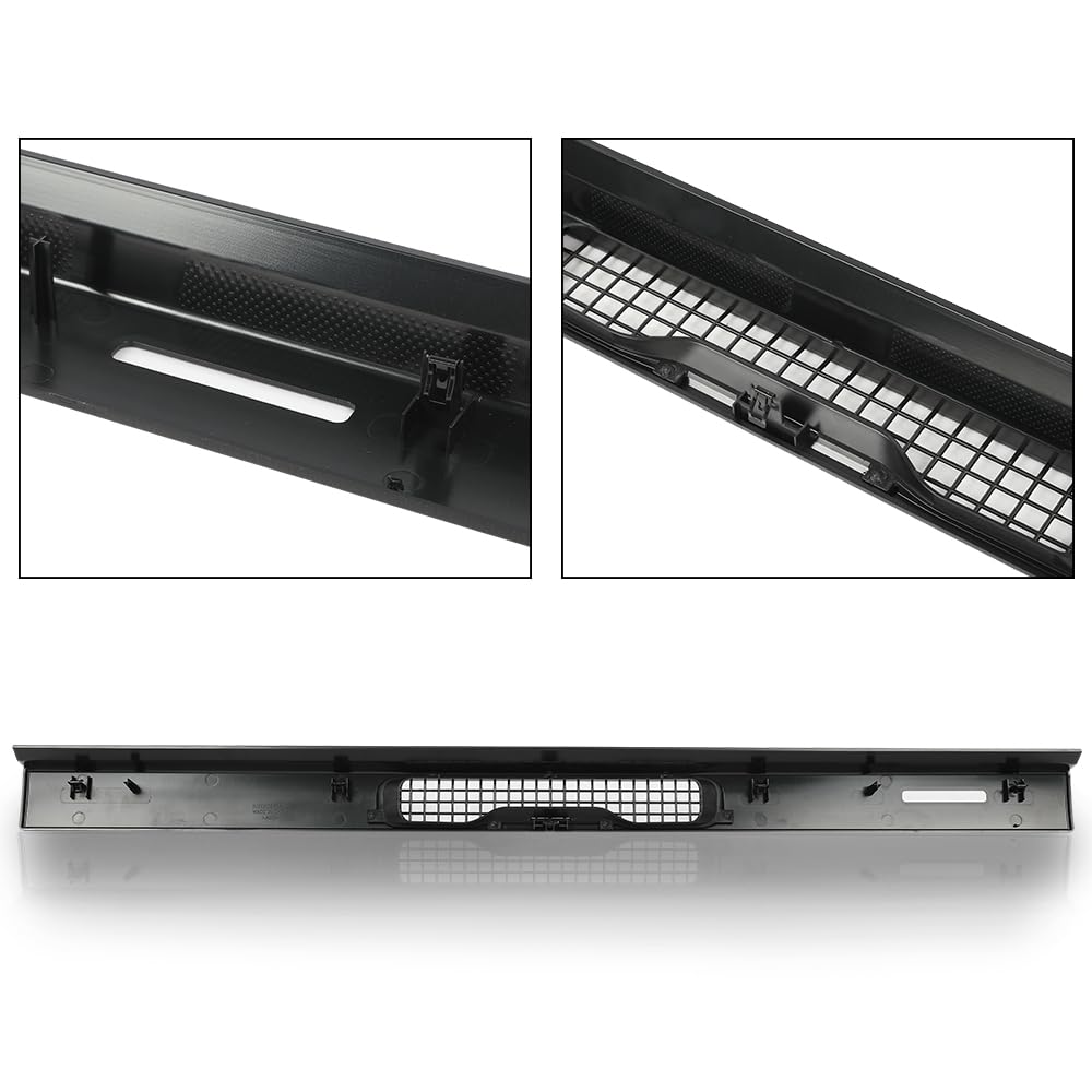 G-PLUS Upper Dash Defrost Vent Bezel Trim Panel Compatible with Jeep Wrangler TJ 1997-2006 55037036 Black