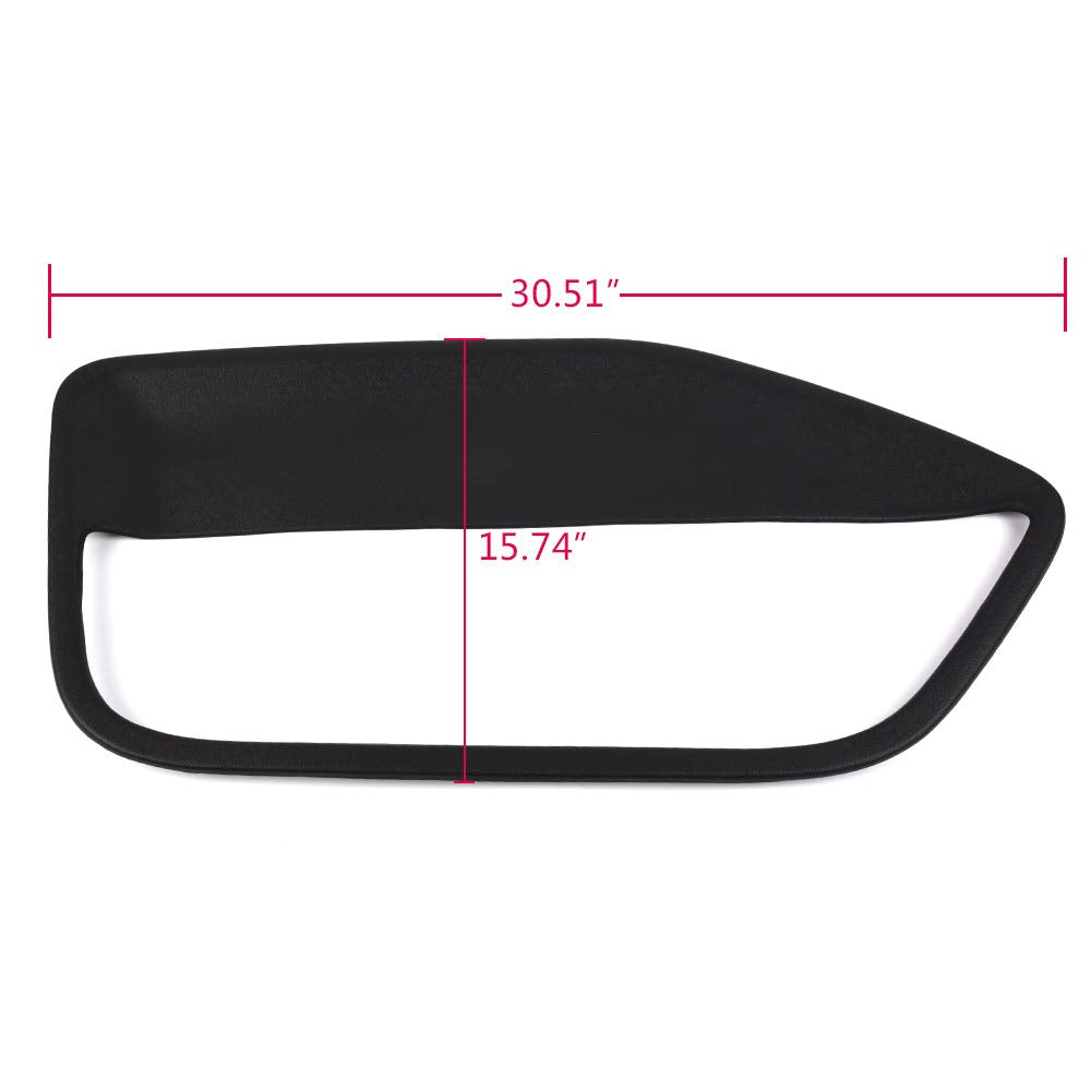 G-PLUS Front Door Panel Insert Cards Replacement Compatible with Ford Mustang 2005-2009 Door Panel Insert Front Driver & Passenger Side Black