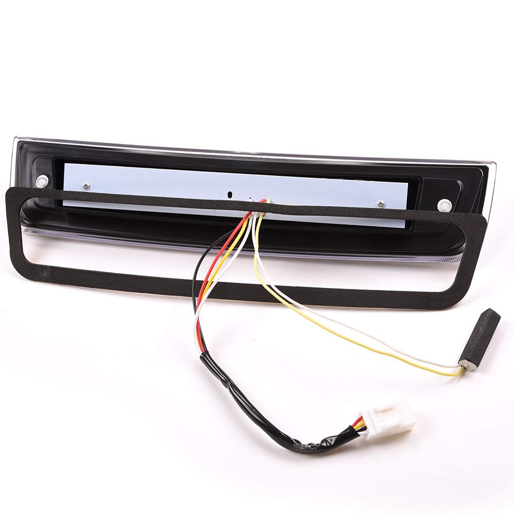 G-PLUS High Mount Dual Row LED 3rd Third Brake Light Compatible with Dodge Ram 1500 2009-2017 / Ram 2500 3500 2010-2017 High Mount Stop Cargo Lamps Assembly Black Housing
