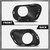 G-PLUS Fog Light Bezel Fog Lamp Trim Cover Grill Compatible with Jeep Cherokee 2014-2018 Pair Black