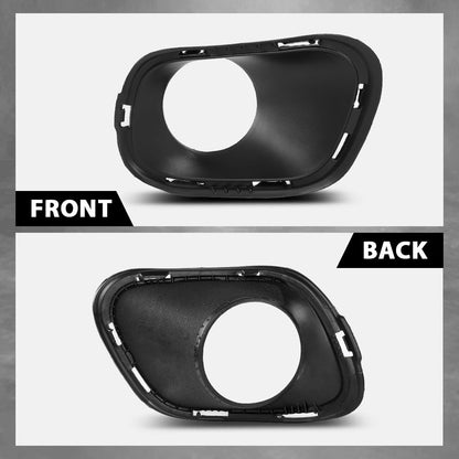 G-PLUS Fog Light Bezel Fog Lamp Trim Cover Grill Compatible with Jeep Cherokee 2014-2018 Pair Black