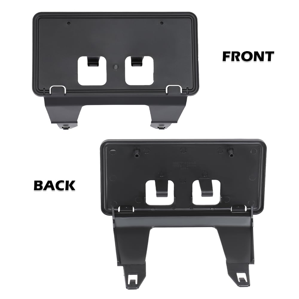 G-PLUS Front License Plate Bracket Compatible with Ford F250 F350 Super Duty 2020-2022 LC3Z-17A385-AB Black License Plate Holders Black