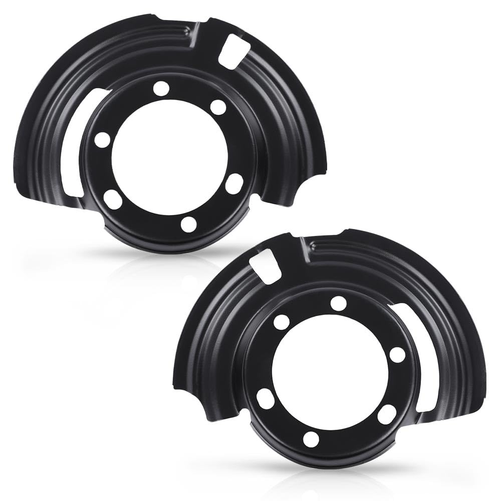 G-PLUS Front LH & RH Brake Dust Shield Compatible with Jeep Cherokee XJ 1984-2001, Fit Jeep Wrangler 1987-2006, Fit Jeep Grand Cherokee 1993-1998 Brake Backing Plate Dust Shield 52005476, 52005477