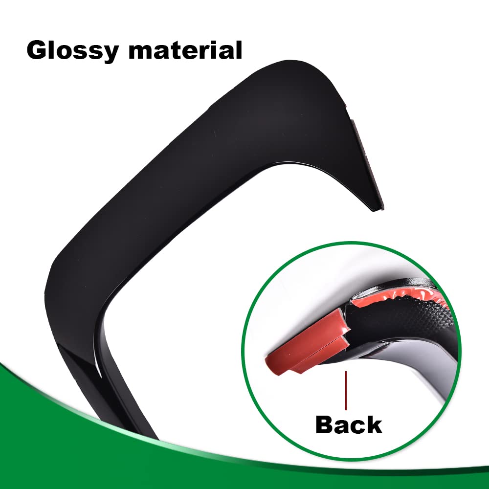 G-PLUS Rear Bumper Spoiler Air Vent Trim Cover Replacement for 2019-2021Bmw 3 Series G20 (Glossy Black)