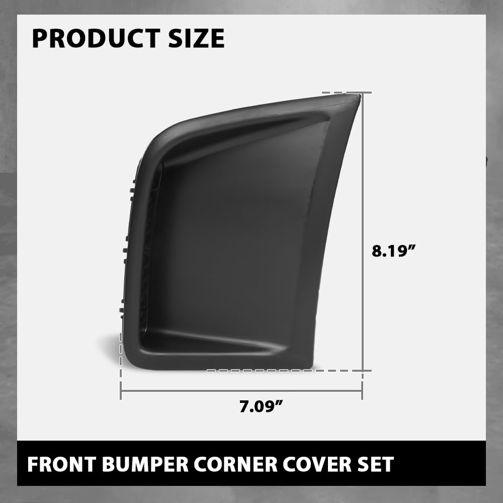 G-PLUS Pair Bumper Corner Cover, Compatible with Subaru Impreza WRX/WRX STI 2008-2014, Left Driver & Right Passenger Side 2PCS, 57739FG010, 57739FG020