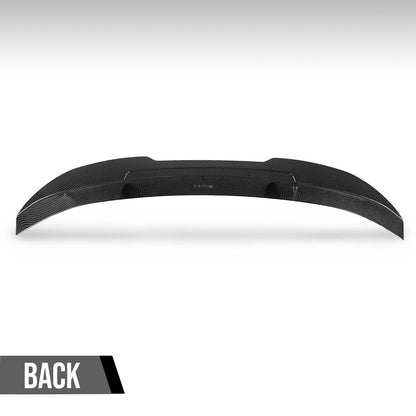 G-PLUS Rear Trunk Spoiler Wing Compatible with BMW 3 Series Coupe E92 2006-2013, Fit BMW M3 Coupe E92 2007-2013, Fit 2 Door Coupe Only Rear Spoiler Wing Carbon Fiber Black