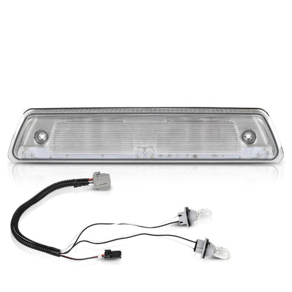 G-PLUS LED Third Brake Light Compatible With 2015 2016 2017 2018 2019 Ford F150,3RD Center High Mount Tail Light Chrome Housing Clear& Red Lens