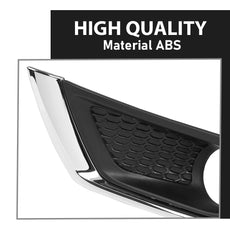 G-PLUS Bumper Fog Light Covers Bezel Compatible with Jeep Compass 2017-2019 Pair Close-up View
