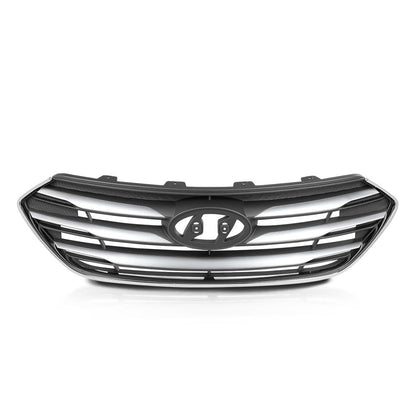G-PLUS Grille Assembly Compatible with Hyundai Santa Fe Sport 2017 2018 ABS Plastic Grill 863514Z500, HY1200201