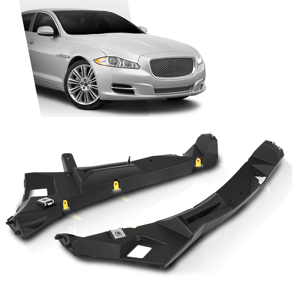 G-PLUS Front Bumper Mount Bracket Support Holder Compatible with Jaguar XJ 2010 2011 2012 2013 2014 2015 2016 2017 2018 2019 Black