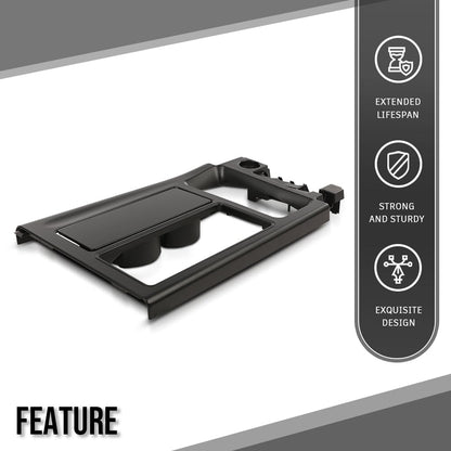 G-PLUS Console Shift Plate Manual Trans Compatible with Chevy Corvette C4 1994 1995 1996 Black