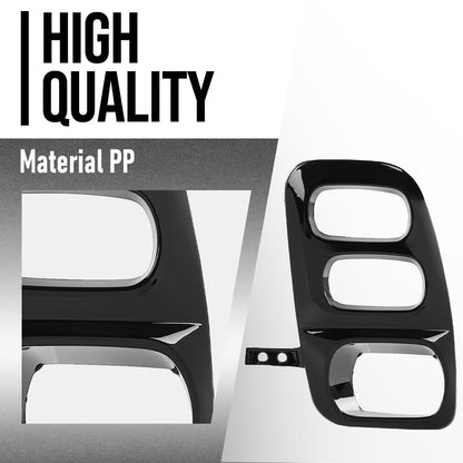 G-PLUS Fog Light Covers Front Driver Left Side Compatible with Honda Odyssey (submodel: Elite, Touring) 2021 2022 2023 2024 71107THRA60, HO1038162 Black