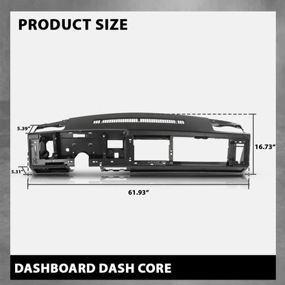 G-PLUS Dash Dashboard Core Compatible with 1988-1994 Chevy & GMC Truck Fit 1992 1993 1994 Chevy Blazer GMC Yukon Suburban Black ABS