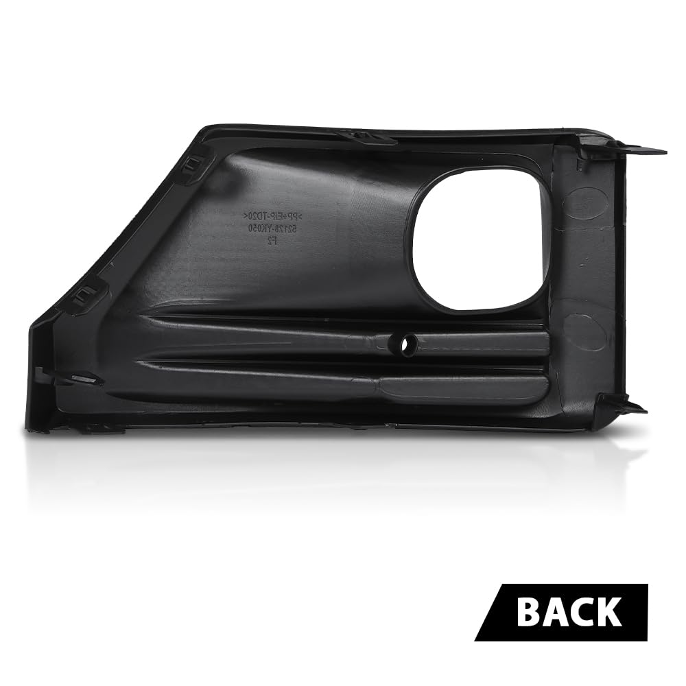 G-PLUS Front Right Fog Light Bezel Compatible with Toyota RAV4 Adventure/TRD Off-Road 2019-2023 521270R170, TO1039226 Black