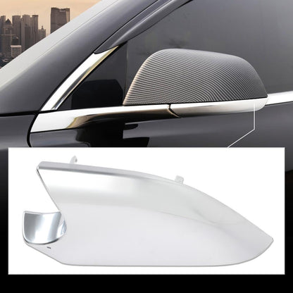 G-PLUS Left Side Wing Door Mirror Cover Lower Silver Holder Chrome Compatible With Tesla Model 3 2017-2022 22873005 Silver