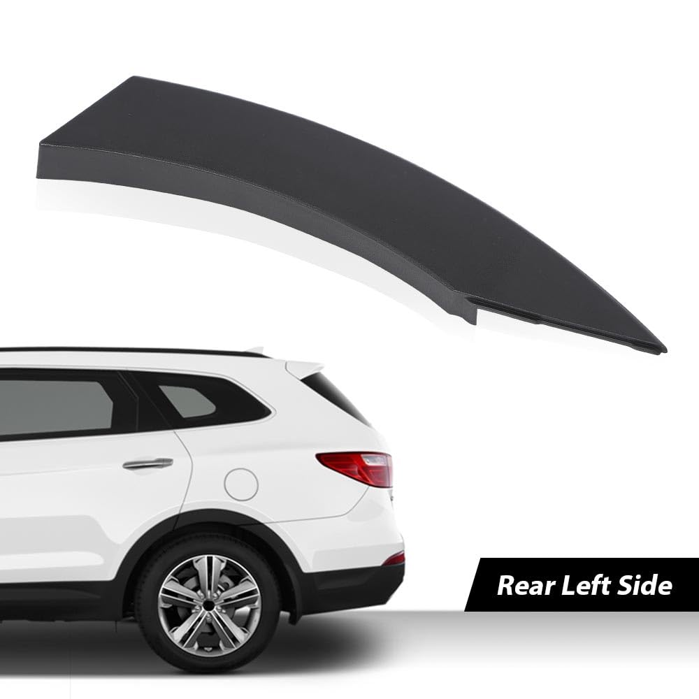 G-PLUS Left Rear Fender Molding Wheel Flare Garnish Compatible With Hyundai Santa Fe Sport 2.0L&2.4L US 2013-2018, 87741 4Z000 877414Z000