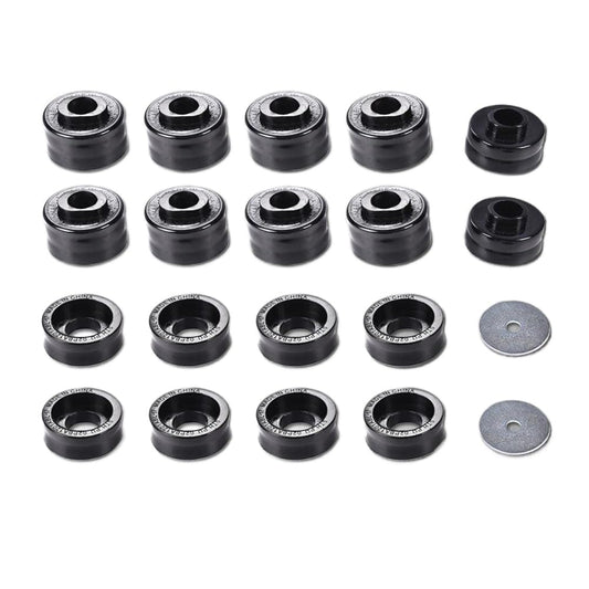 G-PLUS Body Mounts in Polyurethane PU Compatible With 1999-2017 F250 F350 Super Duty 2WD/4WD,Body Cab Mounts Bushings Kit (Blue)