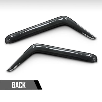 G-PLUS Window Guard Deflectors Compatible with Kenworth C500 W900 T800 Smoky