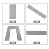 G-PLUS Weld on Lowering Truck Under Bed Frame 10" Tall Step C Notch Kit 2" Wide