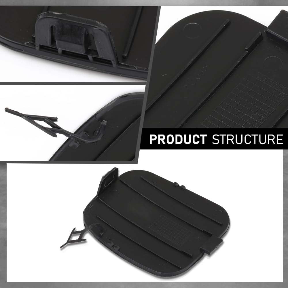 G-PLUS Rear Bumper Tow Hook Plug Cover Compatible with Jeep Compass 2017 2018 2019 2020 2021 2022 2023 5UP67RXFAB