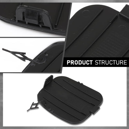 G-PLUS Rear Bumper Tow Hook Plug Cover Compatible with Jeep Compass 2017 2018 2019 2020 2021 2022 2023 5UP67RXFAB