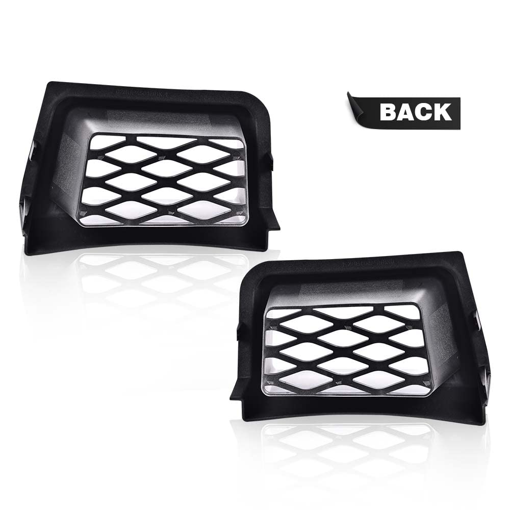 G-PLUS Front Bumper Caliper Air Duct Compatible with 2003-2007 Chevy Silverado 1500 SS-Style Left & Right Pair (Gray)