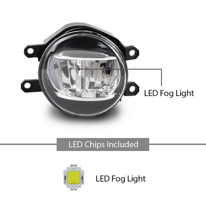 G-PLUS Pair LED Fog Lights Driving Lamps Compatible with Toyota Avalon 2008-2010,Fit Toyota Camry 2007-2013,Fit Toyota Corolla 2009-2015 81210-06070, 81210-0D040