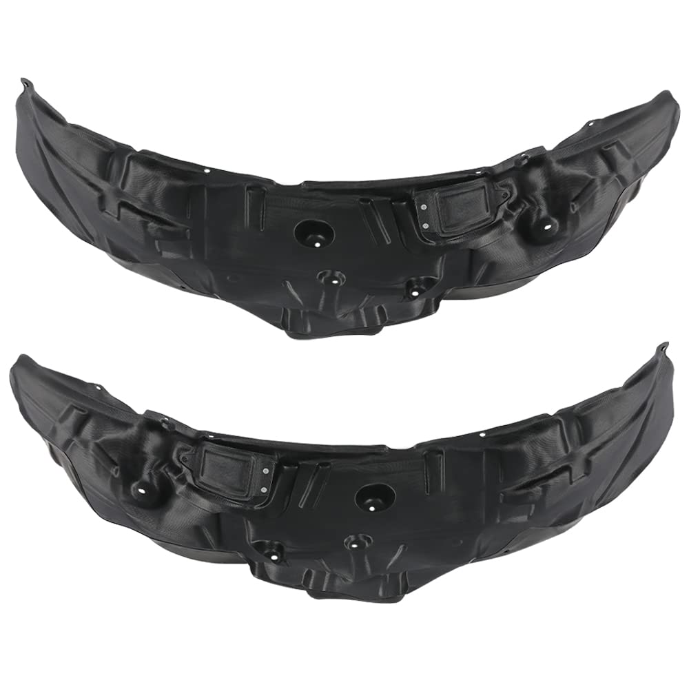 G-PLUS New Front Driver & Passenger Side Fender Liner Set Compatible with 2009-2018 Dodge Ram R1500 68110686AE, 68110687AE CH1249152, CH1248152 Black Pair