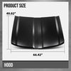 G-PLUS Front Hood Panel Compatible with Chevy Silverado 1500 2014 2015 GM1230451, 23271756 Primed Black