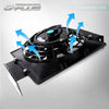 G-PLUS Universal 7" Slim Pull Push Engine Oil Cooler Radiator Cooling Fan 12V 80W Mount Kit,Black 1PCS