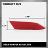 G-PLUS Rear Right Bumper Reflector, Compatible with Ford Focus S SEL Titanium 2012-2018, Passenger Side, FO1185101, BM5Z13A565A