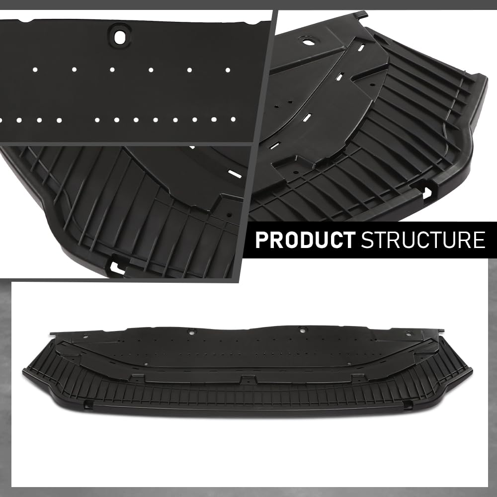 G-PLUS Front Lower Engine Splash Shield, Compatible with Audi A6 & A6 Quattro 2012-2015, Bumper Lower Grill Plate, 4G0807611, 4G0 807 611