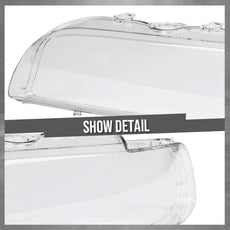 G-PLUS Headlight Lens Cover for BMW 5 Series E39 2000-2003 Pair Clear Product Image