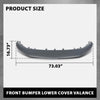 G-PLUS Front Bumper Lower Cover Valance, Compatible with Audi SQ5 Q5 Base Progressiv 2018-2020, 80A807061BGRU, 80A-807-061-B-GRU
