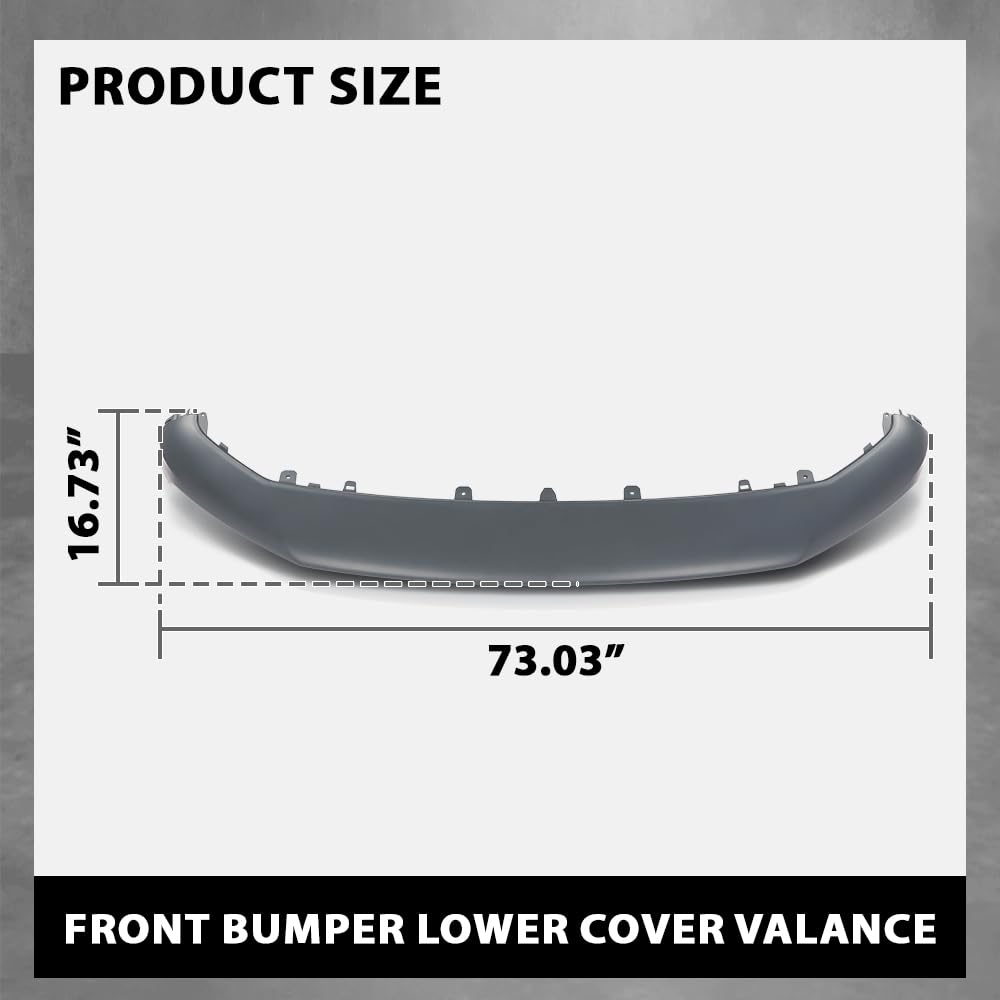 G-PLUS Front Bumper Lower Cover Valance, Compatible with Audi SQ5 Q5 Base Progressiv 2018-2020, 80A807061BGRU, 80A-807-061-B-GRU