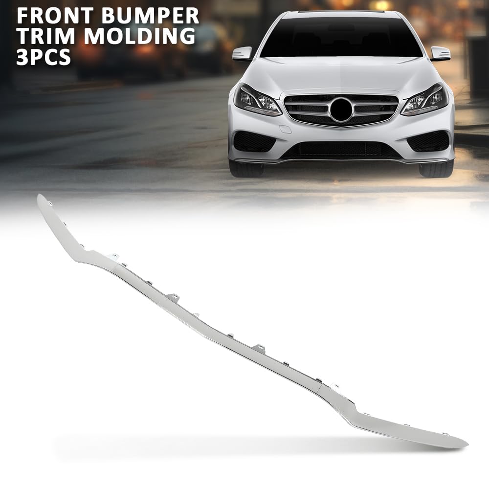 G-PLUS Front Bumper Trim Molding Fit Benz E-CLASS W212 2014-2016, Fit Benz E200 E250 E300 E300 E350 E350 E400 E400 E500 E550 500 4Matic, AMG STYLE 2014-2016