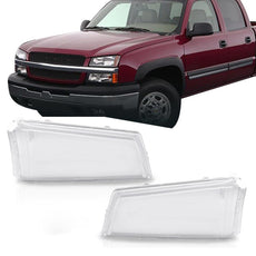 G-PLUS Headlight Lens Cover for Chevy Silverado 2003-2006 Pair Clear