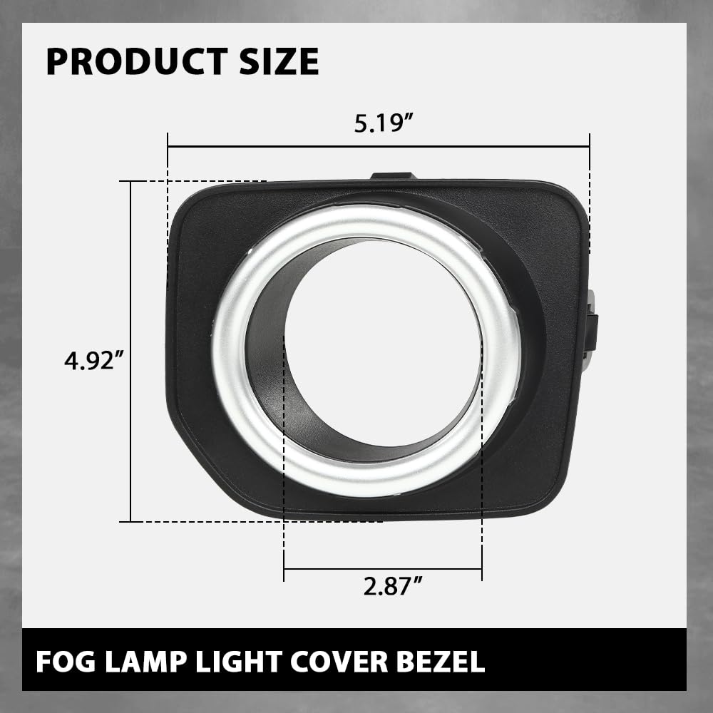 G-PLUS Fog Lamp Light Cover Bezel Compatible with LR4 2010-2016 2PCS ABS Plastic Trim