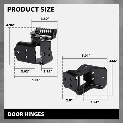 G-PLUS Door Hinges Compatible with Buick Regal 1978-1988,Fit Chevy El Camino 1978-1987,Fit Chevy Malibu 1978-1983
