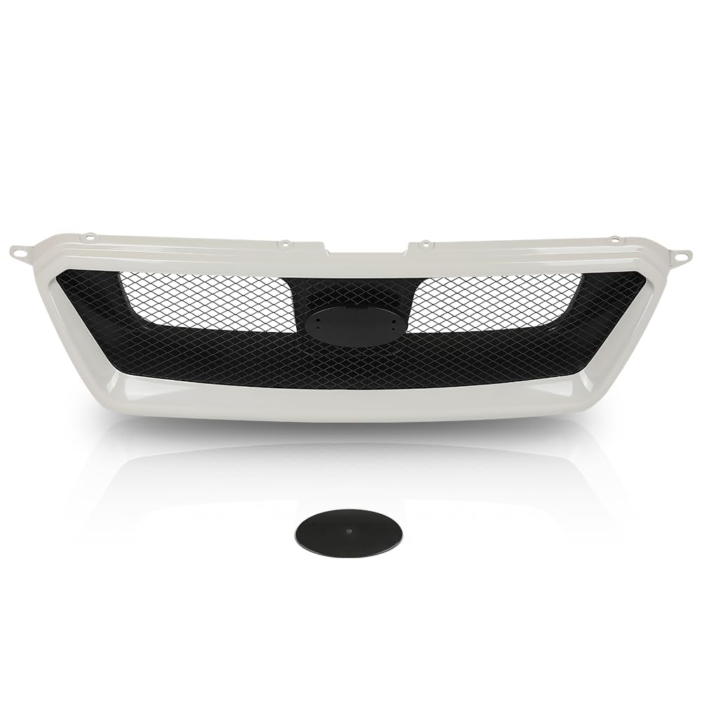 G-PLUS Mesh Grill Compatible with Suabru Impreza 2012-2014, Fit Subaru Impreza WRX/WRX STi 2012-2014, Fit Subaru XV Crosstrek 2013-2014 J1010FJ000 Front Bumper Mesh Grille Assembly