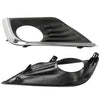 G-PLUS Pair Front Bumper Fog Light Lamp Bezel Covers w/Chrome Trim Compatible with 2016 2017 2018 Nissan Altima 62256-9HS0B+62257-9HS0B NI1038141+NI1039141