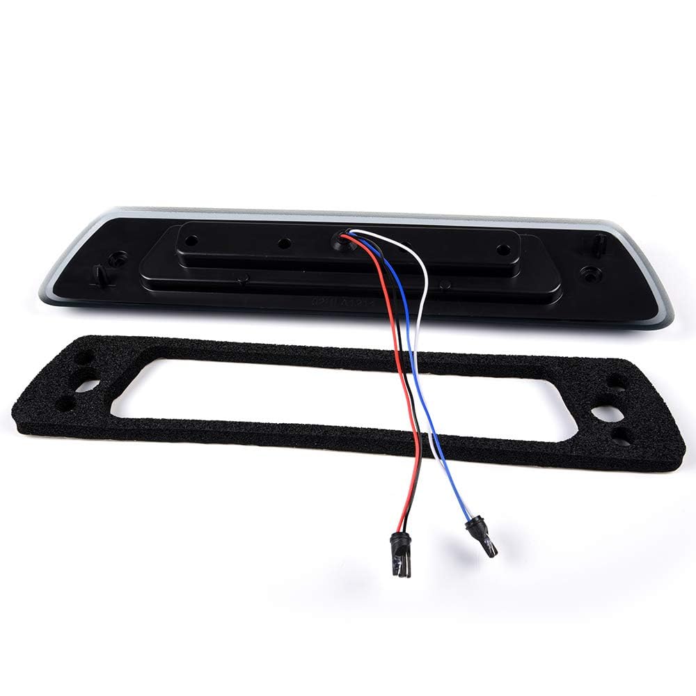 G-PLUS LED Third Brake Light, Compatible with Ford F150 2009 2010 2011 2012 2013 2014 High Mount Rear 3rd Cargo Tail Lamp Smoky Lens Chrome Housing