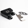 G-PLUS Oil Cooler Kit for Universal AN10 Oil Filter Relocation Silver Side View