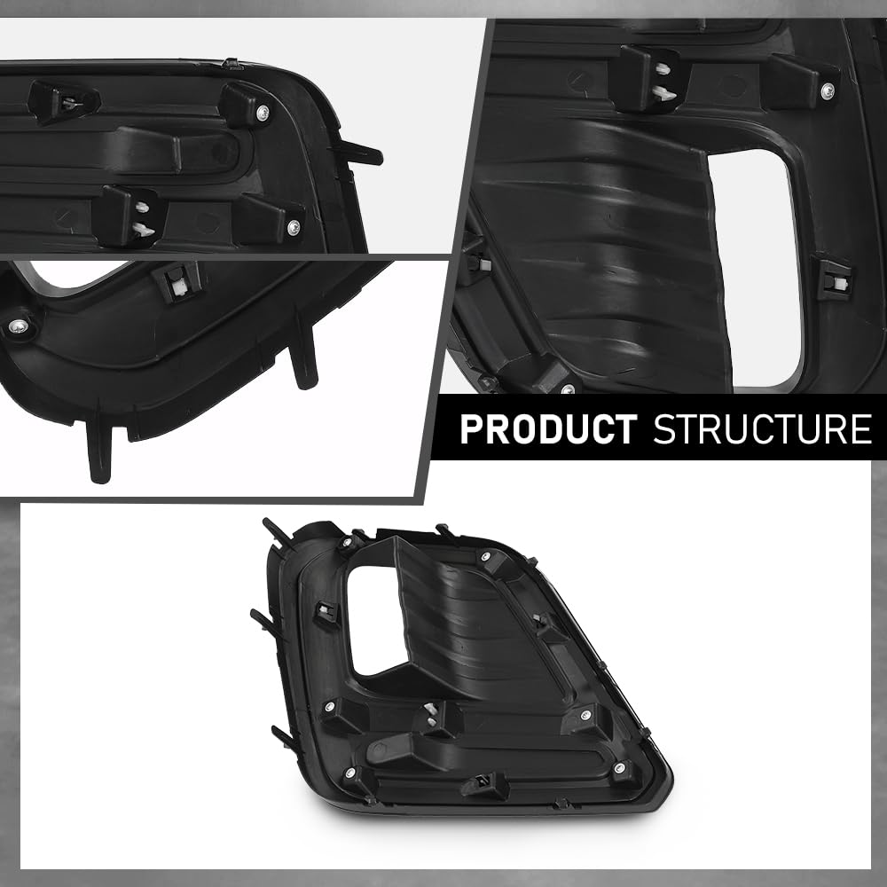 G-PLUS Front Fog Light Cover Bezel Trims, Compatible with Subaru Forester 2019, LH Driver & RH Passenger Side 2PCS, 57731SJ140, 57731SJ150
