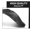 G-PLUS Inner Fender Liner Set Front Left and Right 2Pc Compatible with Toyota Corolla Sedan 2003-2008 TO1249119